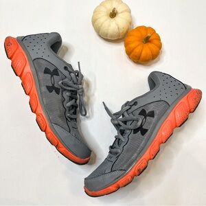 Under Armour Assert 6 Gray Coral Pink Athletic Running Tennis Shoes Size 8‎